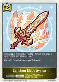 Sanctum Blade Avalon - PR17EN - CP04: Princess Connect! Re:Dive - Shadowverse: Evolve card