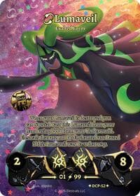 Lumaveil - Exalted Form (Serialized) - Divine Champions: Sunstrike Promos - Elestrals card