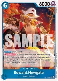 Edward.Newgate (040) - The World's Strongest Warriors - One Piece Card Game card