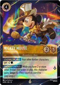 Mickey Mouse - Amber Champion - Disney Lorcana Promo Cards - Disney Lorcana card