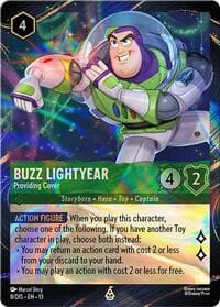 Buzz Lightyear - Providing Cover (Magical Places Promo) - Disney Lorcana Promo Cards - Disney Lorcana card