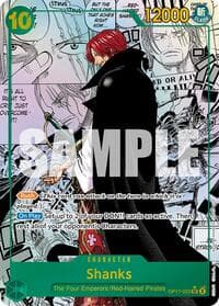 Shanks (022) (Manga) - The World's Strongest Warriors - One Piece Card Game card