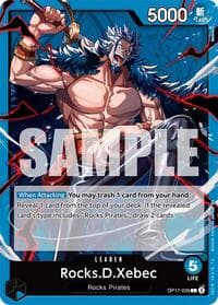 Rocks.D.Xebec (039) - The World's Strongest Warriors - One Piece Card Game card