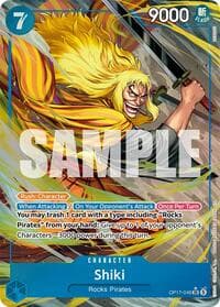 Shiki (048) (Alternate Art) - The World's Strongest Warriors - One Piece Card Game card