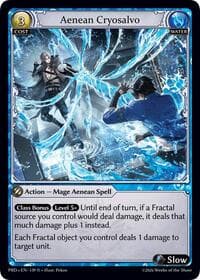 Aenean Cryosalvo - .asphodel/paradise - Grand Archive TCG card