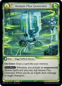 Aenean Flux Generator - .asphodel/paradise - Grand Archive TCG card