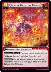 Aenean Guttering Flames - .asphodel/paradise - Grand Archive TCG card