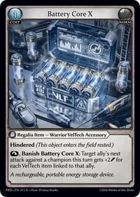 Battery Core X - .asphodel/paradise - Grand Archive TCG card