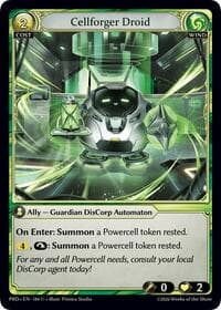 Cellforger Droid - .asphodel/paradise - Grand Archive TCG card