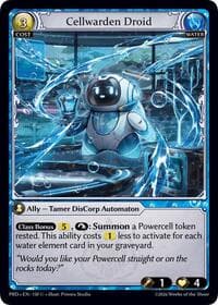 Cellwarden Droid - .asphodel/paradise - Grand Archive TCG card