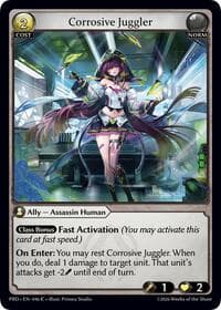 Corrosive Juggler - .asphodel/paradise - Grand Archive TCG card