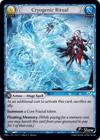 Cryogenic Ritual - .asphodel/paradise - Grand Archive TCG card