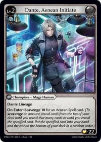 Dante, Aenean Initiate - .asphodel/paradise - Grand Archive TCG card
