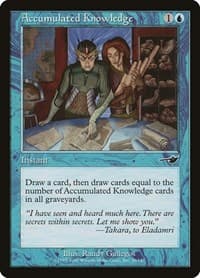 Accumulated Knowledge - Nemesis - Magic: The Gathering card