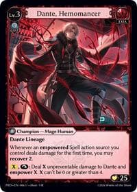 Dante, Hemomancer - .asphodel/paradise - Grand Archive TCG card