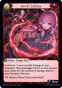 Devil's Lifeline - .asphodel/paradise - Grand Archive TCG card