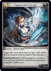 Equip with Courage - .asphodel/paradise - Grand Archive TCG card