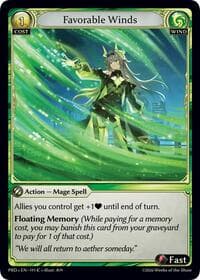 Favorable Winds - .asphodel/paradise - Grand Archive TCG card