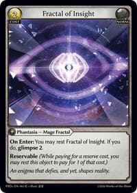 Fractal of Insight - .asphodel/paradise - Grand Archive TCG card