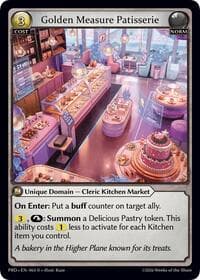 Golden Measure Patisserie - .asphodel/paradise - Grand Archive TCG card