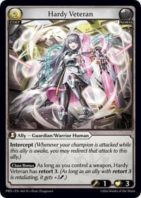 Hardy Veteran - .asphodel/paradise - Grand Archive TCG card