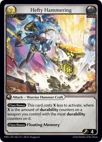 Hefty Hammering - .asphodel/paradise - Grand Archive TCG card