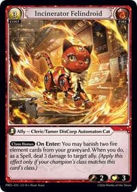 Incinerator Felindroid - .asphodel/paradise - Grand Archive TCG card