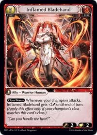 Inflamed Bladehand - .asphodel/paradise - Grand Archive TCG card