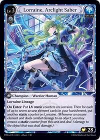 Lorraine, Arclight Saber - .asphodel/paradise - Grand Archive TCG card