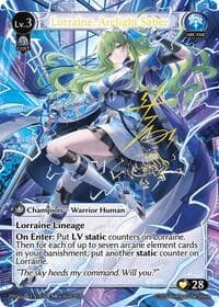 Lorraine, Arclight Saber (CSR) - .asphodel/paradise - Grand Archive TCG card