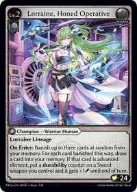 Lorraine, Honed Operative - .asphodel/paradise - Grand Archive TCG card