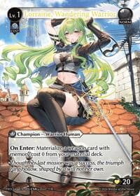Lorraine, Wandering Warrior (CSR) - .asphodel/paradise - Grand Archive TCG card