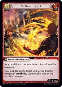 Molten Impact - .asphodel/paradise - Grand Archive TCG card