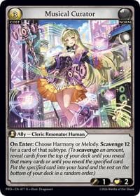 Musical Curator - .asphodel/paradise - Grand Archive TCG card