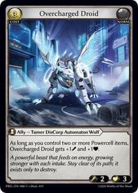 Overcharged Droid - .asphodel/paradise - Grand Archive TCG card