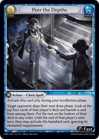 Peer the Depths - .asphodel/paradise - Grand Archive TCG card