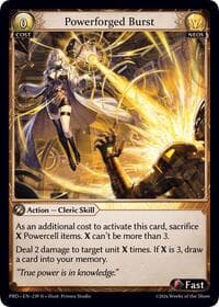 Powerforged Burst - .asphodel/paradise - Grand Archive TCG card