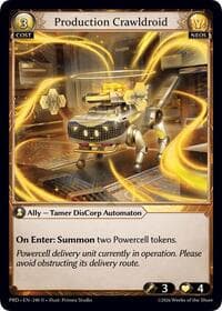 Production Crawldroid - .asphodel/paradise - Grand Archive TCG card