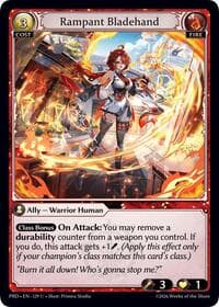 Rampant Bladehand - .asphodel/paradise - Grand Archive TCG card