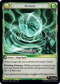 Reclaim - .asphodel/paradise - Grand Archive TCG card