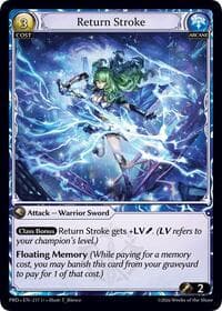 Return Stroke - .asphodel/paradise - Grand Archive TCG card