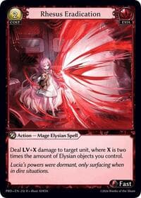 Rhesus Eradication - .asphodel/paradise - Grand Archive TCG card