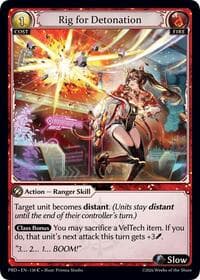 Rig for Detonation - .asphodel/paradise - Grand Archive TCG card