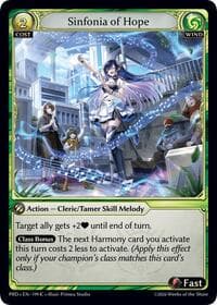Sinfonia of Hope - .asphodel/paradise - Grand Archive TCG card
