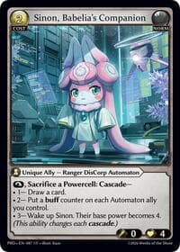 Sinon, Babelia's Companion - .asphodel/paradise - Grand Archive TCG card