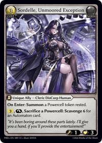 Sordelle, Unmoored Exception - .asphodel/paradise - Grand Archive TCG card