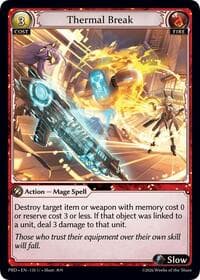 Thermal Break - .asphodel/paradise - Grand Archive TCG card