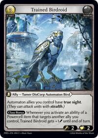 Trained Birdroid - .asphodel/paradise - Grand Archive TCG card