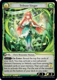 Tribute Singer - .asphodel/paradise - Grand Archive TCG card