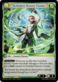 Turbulent Bounty Hunter - .asphodel/paradise - Grand Archive TCG card